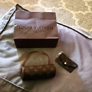 Small authentic Lv bag and card holder perfect condition